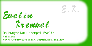 evelin krempel business card